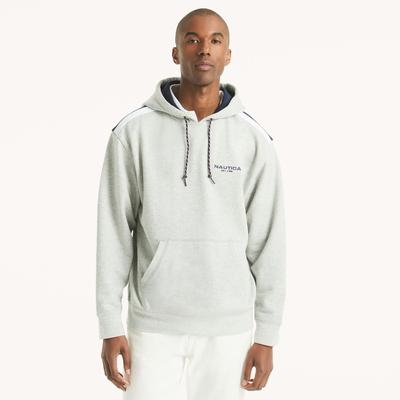 Nautica Men's Pullover Fleece Hoodie Grey Heather, XXL