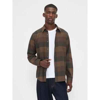 Gap Brown/Khaki Check Oxford Shirt
