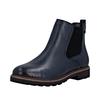 Chelseaboots REMONTE, Damen, Gr. 45, blau (dunkelblau), Leder, Elastischer Einsatz, unifarben, klassisch, Schuhe, Winterstiefelette, Klassik-Boots mit wasserabweisender TEX-Membran