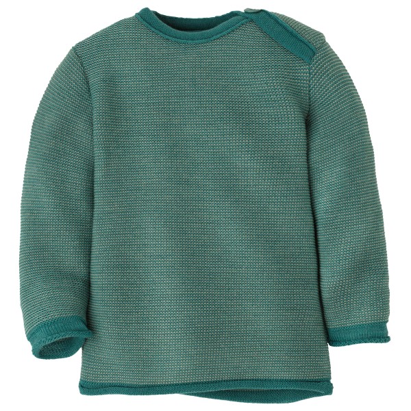 disana - Kid's Melange-Pullover - Merinopullover Gr 62/68 türkis