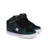 Sneaker DC SHOES "Pure High-Top EV", Kinder, Gr. 12,5(30), grün, navy, schwarz, Obermaterial: Leder / Futter: Textil / Außensohle: Gummi, Schuhe