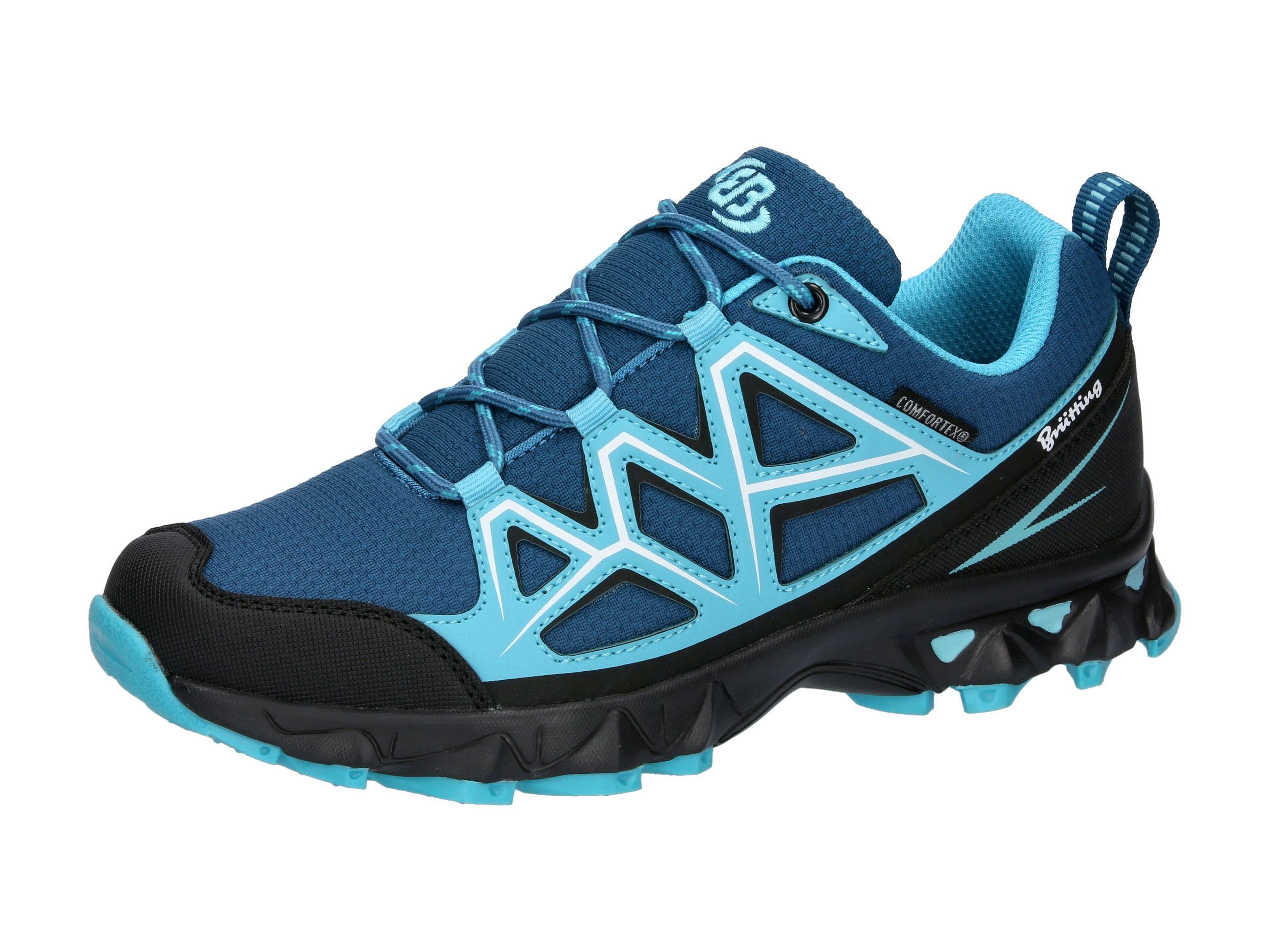 Outdoorschuh BRÜTTING "Outdoorschuh Power", Damen, Gr. 37, blau, Synthetik, Schuhe Outdoorschuh