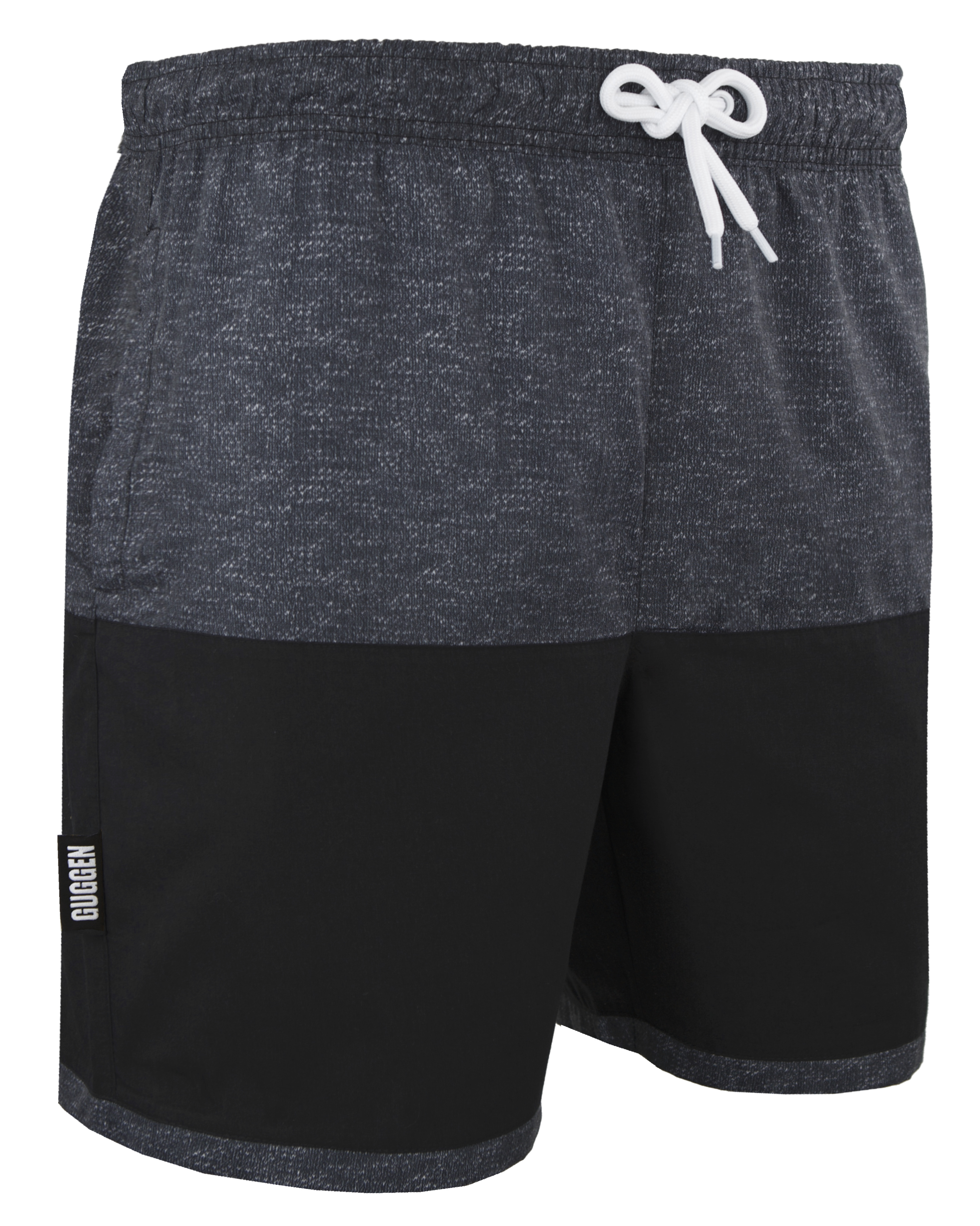 Herren Badehose mit Muster Grau Schwarz Image