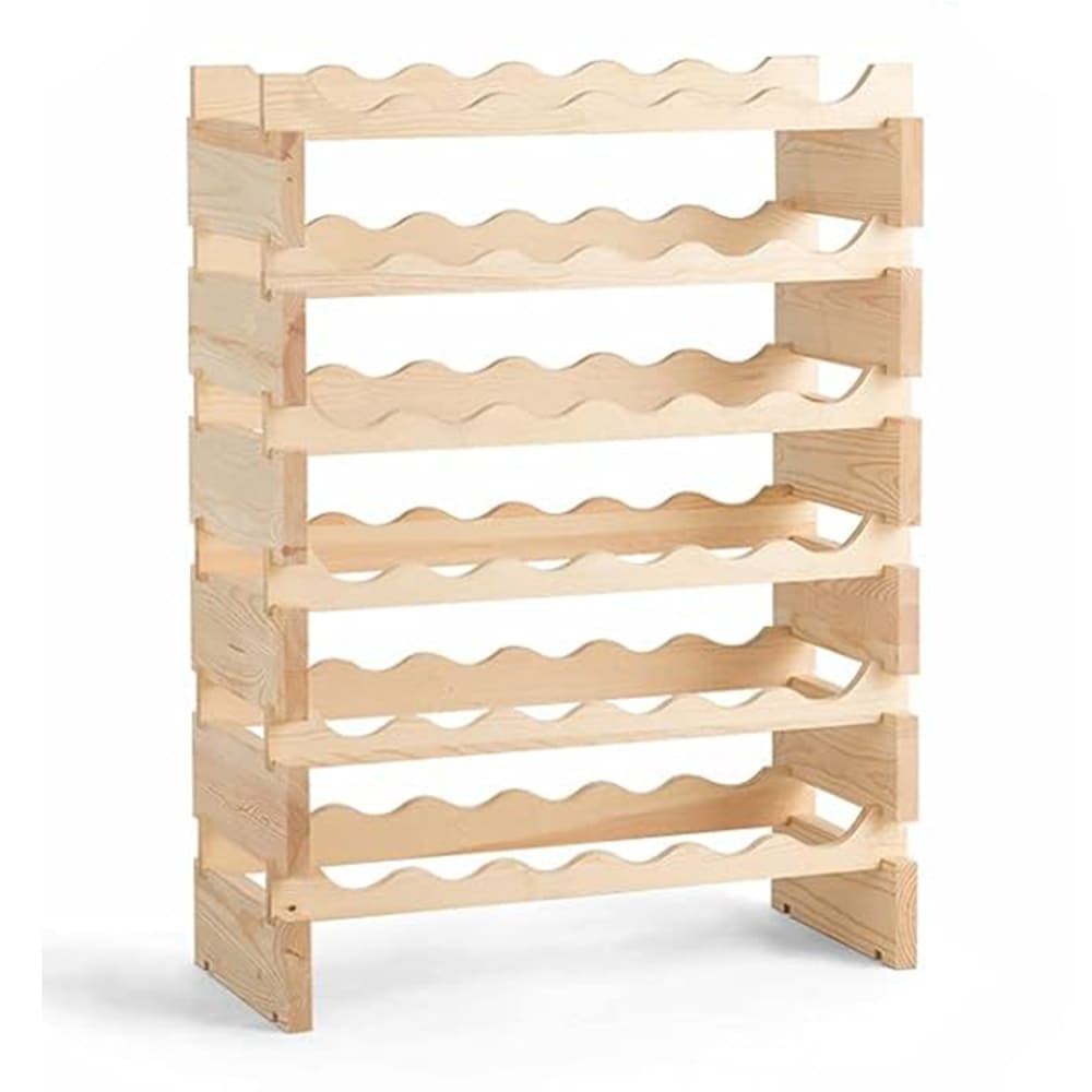 Casier à bouteilles pour 36 bouteilles beige 119 x 29 x 71,5cm