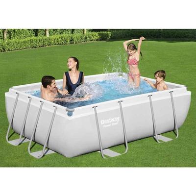 Power Steel Swimmingpool-Set Rechteckig 282x196x84 cm - Bestway Image