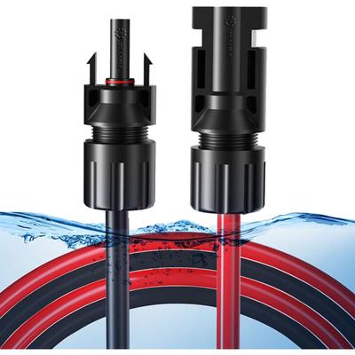 Solarkabel 10m - Verlängerung 4mm², Steckverbinder Photovoltaïques m/f, 12AWG, dc 1500V, IP68, Image