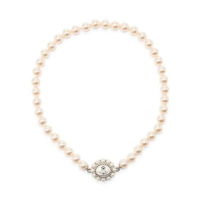 Amaya Large Pearl Necklace - White - Vivienne Westwood Necklaces