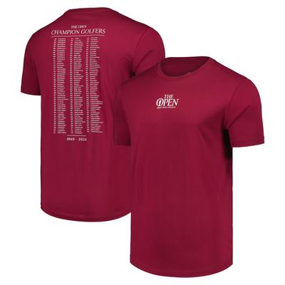 The Open 153rd Royal Portrush Champion Golfer T-Shirt – Weinrot Image