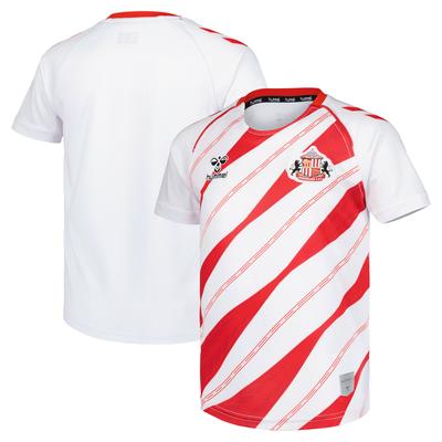 Sunderland Hummel Heim Pre-Match Trikot – Weiß – Kinder Image