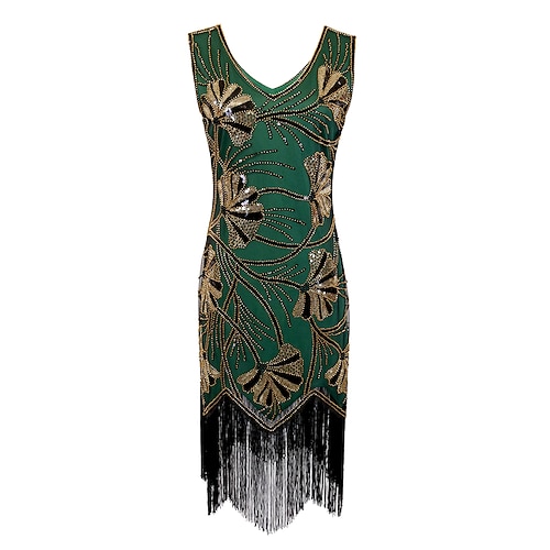 Lateinamerikanischer Tanz Kleid Quaste Unifarbe Spleißen Damen Leistung Training Ärmellos Hoch Polyester Image