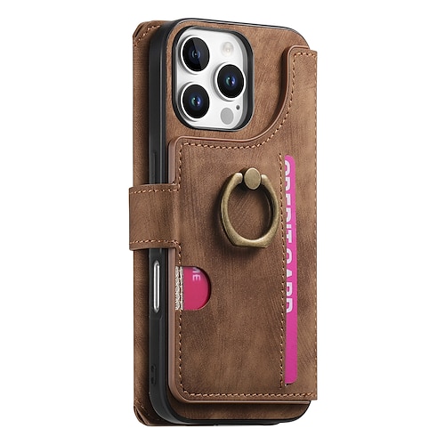 Handy Hülle Handyhüllen Für iPhone 17 Pro Max 17 Air 16 Pro Max Plus 16 16 Plus 16 Pro 15 15 Pro Max 15 14 Pro Max Plus 13 Pro Max Brieftaschenhülle Reisverschluss Ständer Kartenfach Retro TPU Nylon