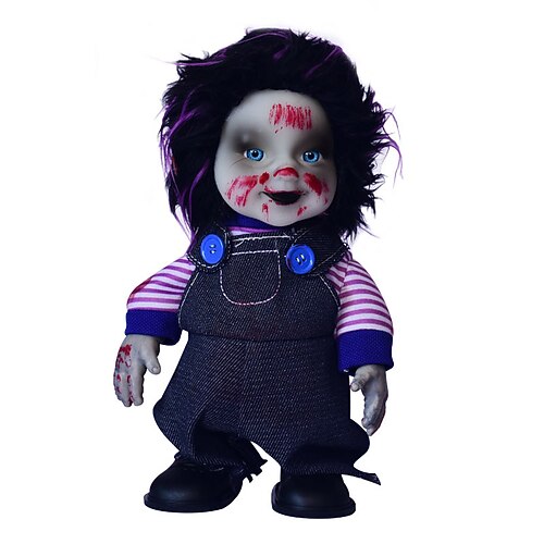 Hässliche Puppen, Gruselpuppe für Halloween, sprachaktivierte, batteriebetriebene Gruselpuppen, Halloween-Requisite für Partys im Spukhaus