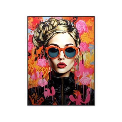 La Casa »Pop Art Lady« Ölbild 90x120 cm gerahmt Image