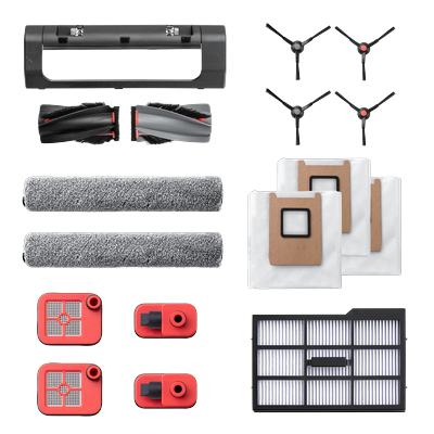 eufy Accessories Package, Side Brush, Filter, Rolling Brush for Robovac, Dustbag, Roller Mop, Dirty Water Reservoir Filter