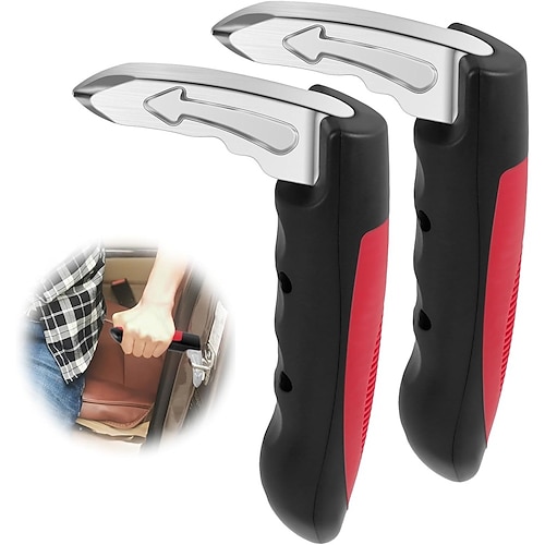 1 Stück/2 Stück multifunktionaler Zusatzgriff für Autotüren, ergonomisches Design mit rutschfestem Griff, für ältere und behinderte Menschen, universell passend für die meisten Fahrzeuge Image