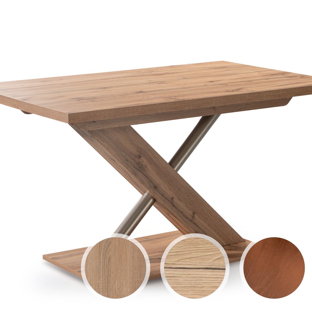 Schösswender »Duo 200« Säulentisch 120x80 cm / Sonoma Eiche Dekor / ohne Auszug