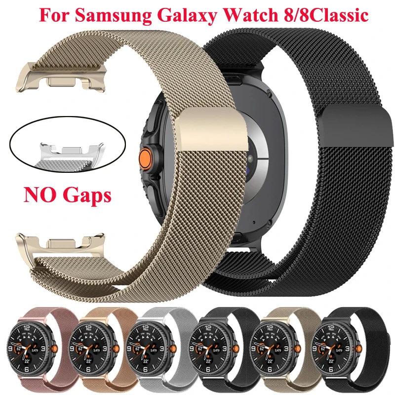 Milanese Loop für Samsung Galaxy Watch 8 Classic 46 mm Luxus-Metallarmband ohne Lücken für Samsung Galaxy Watch 8 40 mm 44 mm Armband Image