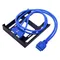 2 porte USB 3.0 pannello frontale floppy disk Bay 20 pin USB3.0 Hub cavo di espansione adattatore staffa in plastica per PC desktop