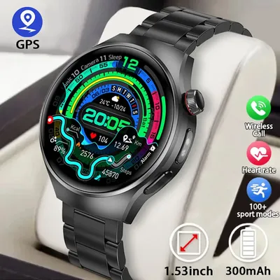 Neue Herren 5.0 Bluetooth Connected Watch GPS Sport Flugbahn Herzfrequenz Schlaf Gesundheitsüberwachung Multi-Sport-Modus Smart Watch Image