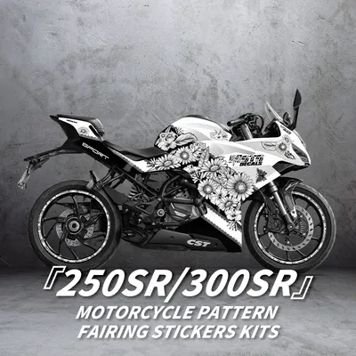 For CFMOTO 250SR 300 SR 250SS 300SS Pattern Printing Stickers Kits Motorcycle Accessories Protection And Decoration