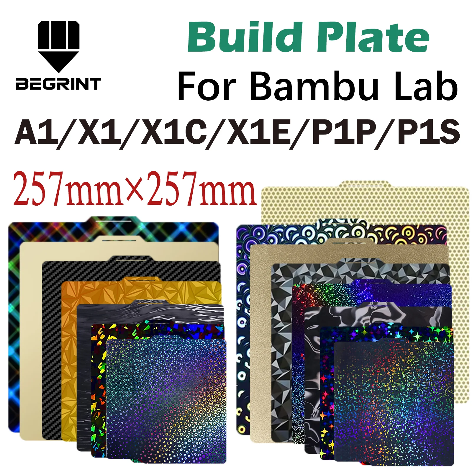 Für Bambu Labor Bauplatte P1P P1S A1 X1 X1C X1E P2S Druck Glatte Federstahlblech Bambulab A1 P2S Hot Bed Zubehör Image