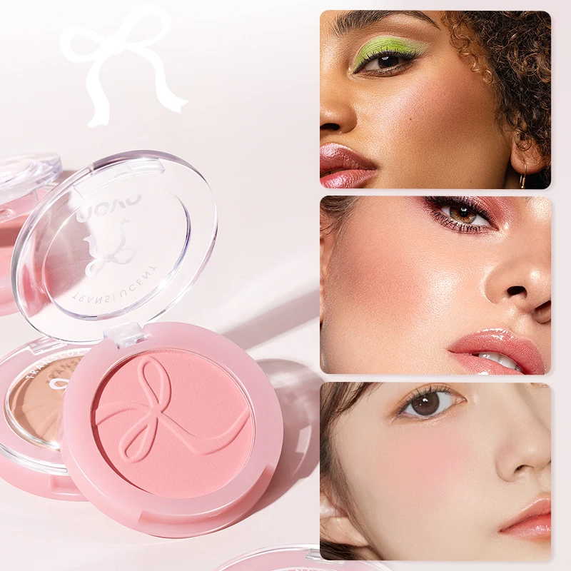Süßes Rouge-Puder, leichtes und glattes Finish, für Wangen, Form, Konturen und Highlights des Gesichts, um ein natürliches mattes Finish zu schaffen Image