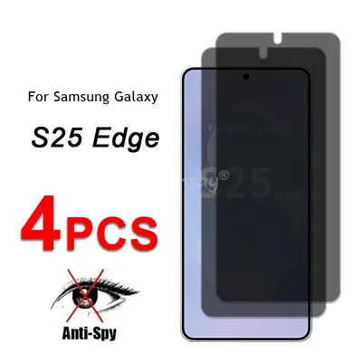 Privacy Screen Glass For Samsung Galaxy S25 Edge Glass Anti-Spy Protector Screen Samsung S25 Edge Tempered Glass S25 Edge Film
