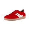 Sneaker GABOR "Gabor Sneaker Nappaleder", Damen, Gr. 40,5, rot (rot, weiß), Nappaleder, casual, Schuhe