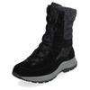 Schnürstiefelette TAMARIS "Tamaris Stiefelette Leder/Textil", Damen, Gr. 39, schwarz, Leder, Textil, casual, Schuhe