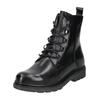 Schnürstiefelette MARCO TOZZI "Marco Tozzi Stiefelette Leder", Damen, Gr. 37, schwarz, Leder, casual, Schuhe