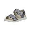 Pantolette LEGERO "Legero Sandalen Leder", Damen, Gr. 41, blau (hellblau), Leder, casual, Schuhe