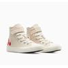 Sneaker CONVERSE "CHUCK TAYLOR ALL STAR CHECKERED ACC", Gr. 27, light dune, egret, rot, Textil, sportlich, Schuhe
