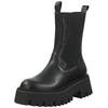 Stiefelette STEVE MADDEN "STEVE MADDEN Stiefelette Leder", Damen, Gr. 37, schwarz, Leder, casual, Schuhe