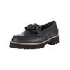 Slipper GABOR "Gabor Slipper Glattleder", Damen, Gr. 39, schwarz (schwarz, braun), Glattleder, casual, Schuhe
