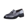 Slipper PAUL GREEN "Paul Green Slipper Leder", Damen, Gr. 40, silber (metallic silber), Leder, casual, Schuhe