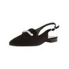 Pumps GABOR "Gabor Ballerinas Leder", Damen, Gr. 39, schwarz, Leder, elegant, Schuhe