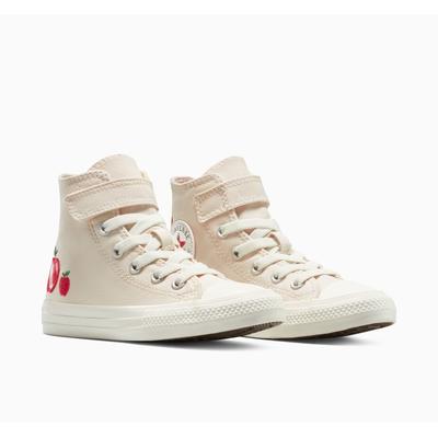 Sneaker CONVERSE "CHUCK TAYLOR ALL STAR CHECKERED ACC", Gr. 30, light dune, egret, rot, Textil, sportlich, Schuhe Image
