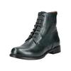 Schnürstiefelette EVERYBODY "Everybody Stiefelette Glattleder", Damen, Gr. 38, grün (dunkelgrün), Glattleder, casual, Schuhe
