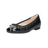 Ballerina GABOR COMFORT "Gabor Comfort Ballerinas Nappaleder", Damen, Gr. 39, schwarz, Nappaleder, casual, Schuhe
