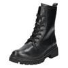 Schnürstiefelette GABOR COMFORT "Gabor Comfort Stiefelette Glattleder", Damen, Gr. 37, schwarz, Glattleder, casual, Schuhe