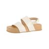 Riemchensandale PAUL GREEN "Paul Green Sandalen Leder", Damen, Gr. 37,5, gold (metallic gold), Leder, casual, Schuhe