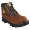 Schnürstiefel SKECHERS "SERGEANTS JOHN DEERE-DOZER", Herren, Gr. 45, braun (braun, grün), Leder, kontrastfarbene Details, casual, Schuhe, Boots mit John Deere Collaboration
