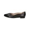 Ballerina CAPRICE "Caprice Ballerinas Leder", Damen, Gr. 41, schwarz, Leder, casual, Schuhe