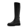Stiefel GABOR, Damen, Gr. 42, Normalschaft, schwarz, Kalbsleder, unifarben, modisch, Schuhe, Blockabsatz, Langschaftstiefel, Reißverschlussstiefel mit Ziernähten