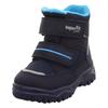 Winterboots SUPERFIT "HUSKY1 WMS: mittel", Kinder, Gr. 25, blau (dunkelblau), Textil, casual, Schuhe, Snowboots mit wasserdichtem GORE TEX, Größenschablone zum Download