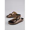 Pantolette ANISTON SHOES, Damen, Gr. 41, braun (bronze), Lederimitat, glänzend, modisch, Schuhe, Hausschuh, Sommerschuh, Schlappen - NEUE KOLLEKTION