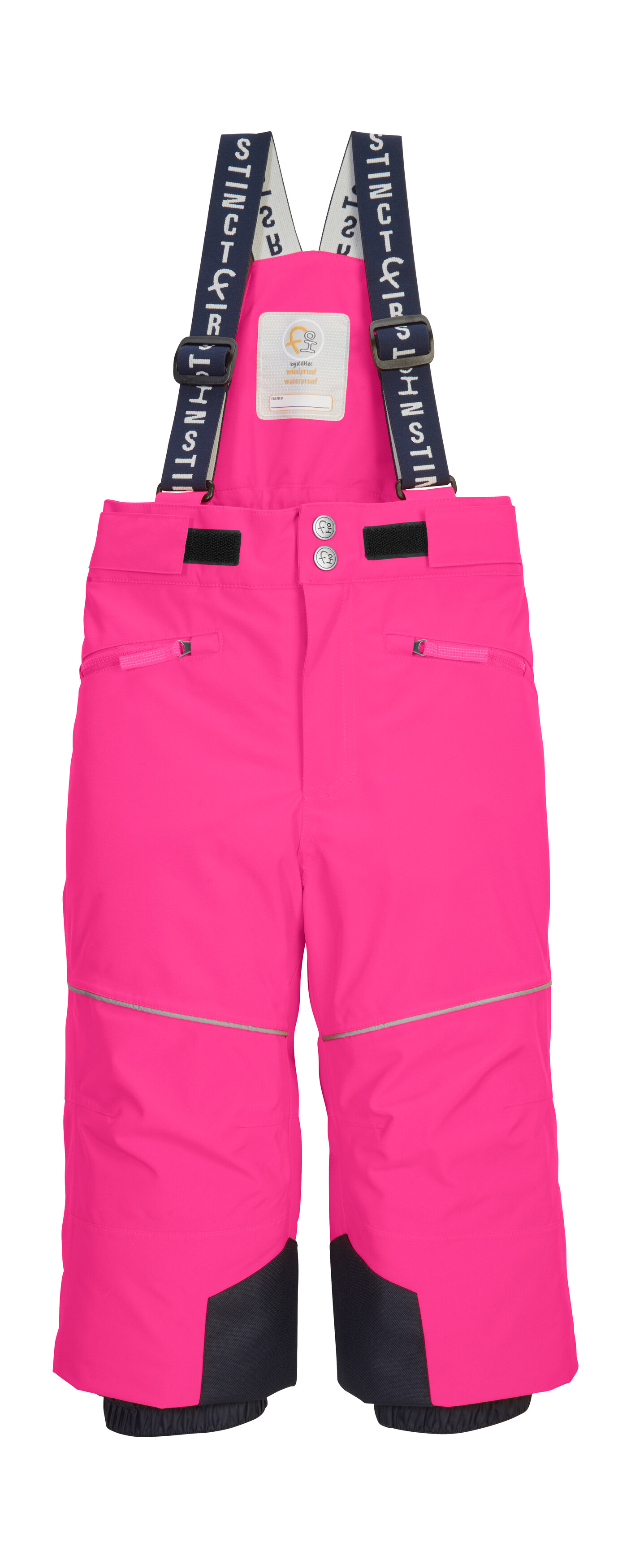 Skihose "FISW 48 MNS SKI PNTS", Kinder, Gr. 122/128, Normalgrößen, rosa (neonpink), Oberstoff: 100% Polyester, Futter: 100% Polyester, Füllung: 100% Polyester, FIRST INSTINCT BY KILLTEC, Hosen, Wasser- und winddichte Schneehose mit Grow-Up-Funktion... Image