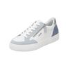 Sneaker REMONTE "Remonte Sneaker Leder", Damen, Gr. 38, blau (weiß, blau), Leder, casual, Schuhe