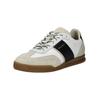 Sneaker BULLBOXER "Bullboxer Sneaker Leder/Textil", Herren, Gr. 46, schwarz (schwarz, weiß), Leder, Textil, casual, Schuhe