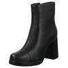 High-Heel-Stiefelette FLY LONDON "Fly London Stiefelette Leder", Damen, Gr. 40, schwarz, Leder, casual, Schuhe